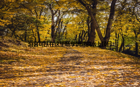 游客可以在这里畅享刺激的水上项目