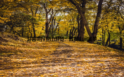 游客可以登山游览, 欣赏山间美景