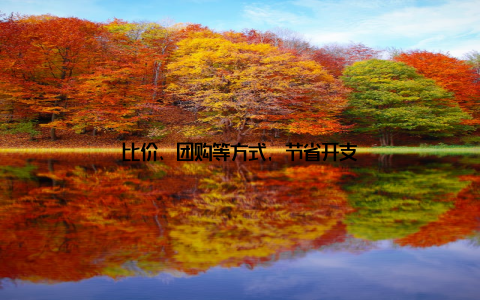 比价、团购等方式, 节省开支