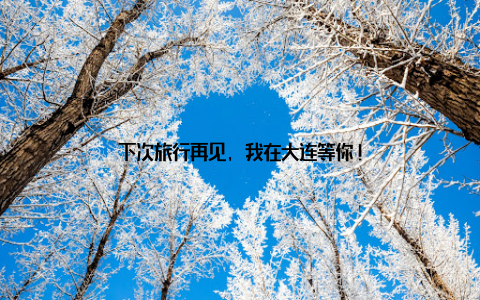 下次旅行再见, 我在大连等你!