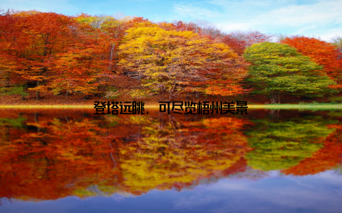 登塔远眺, 可尽览梧州美景