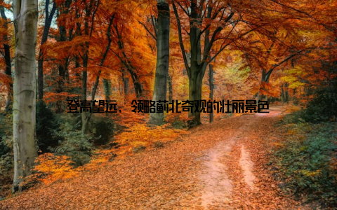登高望远, 领略蓟北奇观的壮丽景色